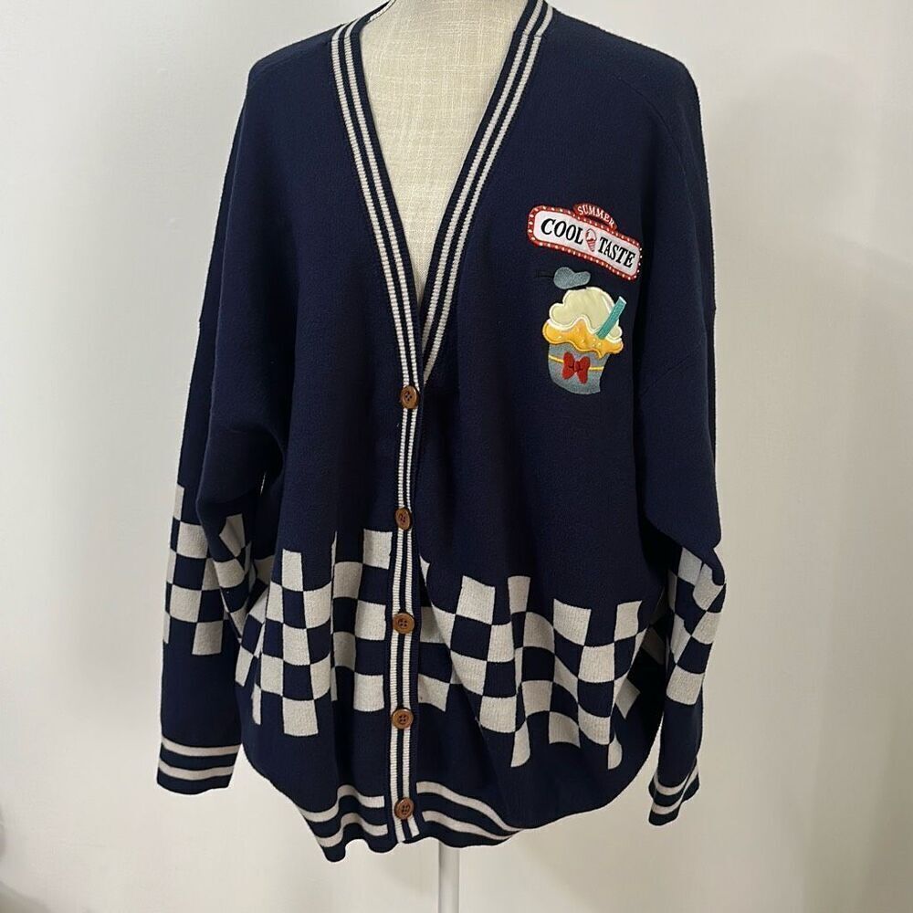 Her Universe Disney Donald Duck Ice Cream Cardigan Women’s Size S - Picture 2 of 9